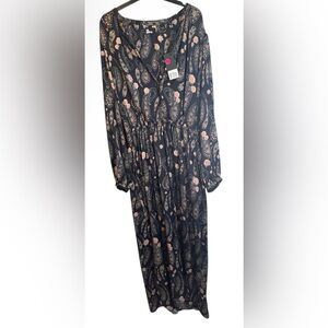 The Kooples Paisley Print Long Sleeve Dress